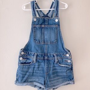Old navy girls denim shortalls EUC size 8